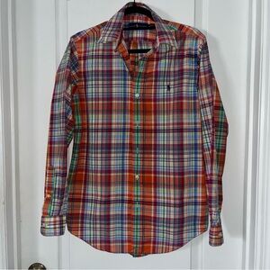 Ralph Lauren Vibrant Plaid Button Down Shirt